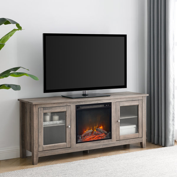Zipcode Design™ Kohn TV Stand for TVs up to 65" with Electric Fireplace